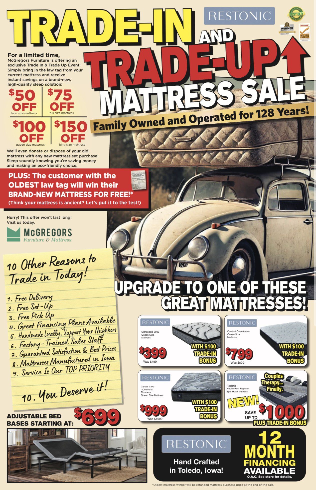 3. Trade-In Trade-Up Sale (Start 5-8-25) # 1 Spring Clearance Sale