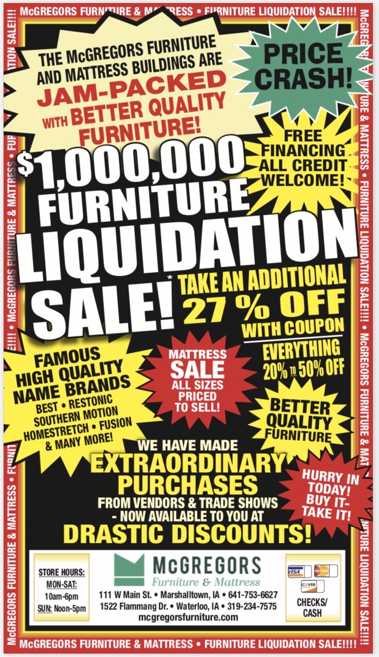 7-24-25 Liquidation Sale Spring Clearance Sale
