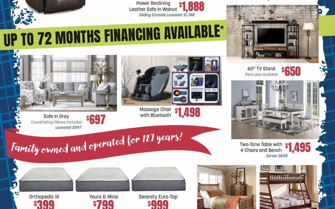 Save that $$$ at McGregors Furniture & Mattress!