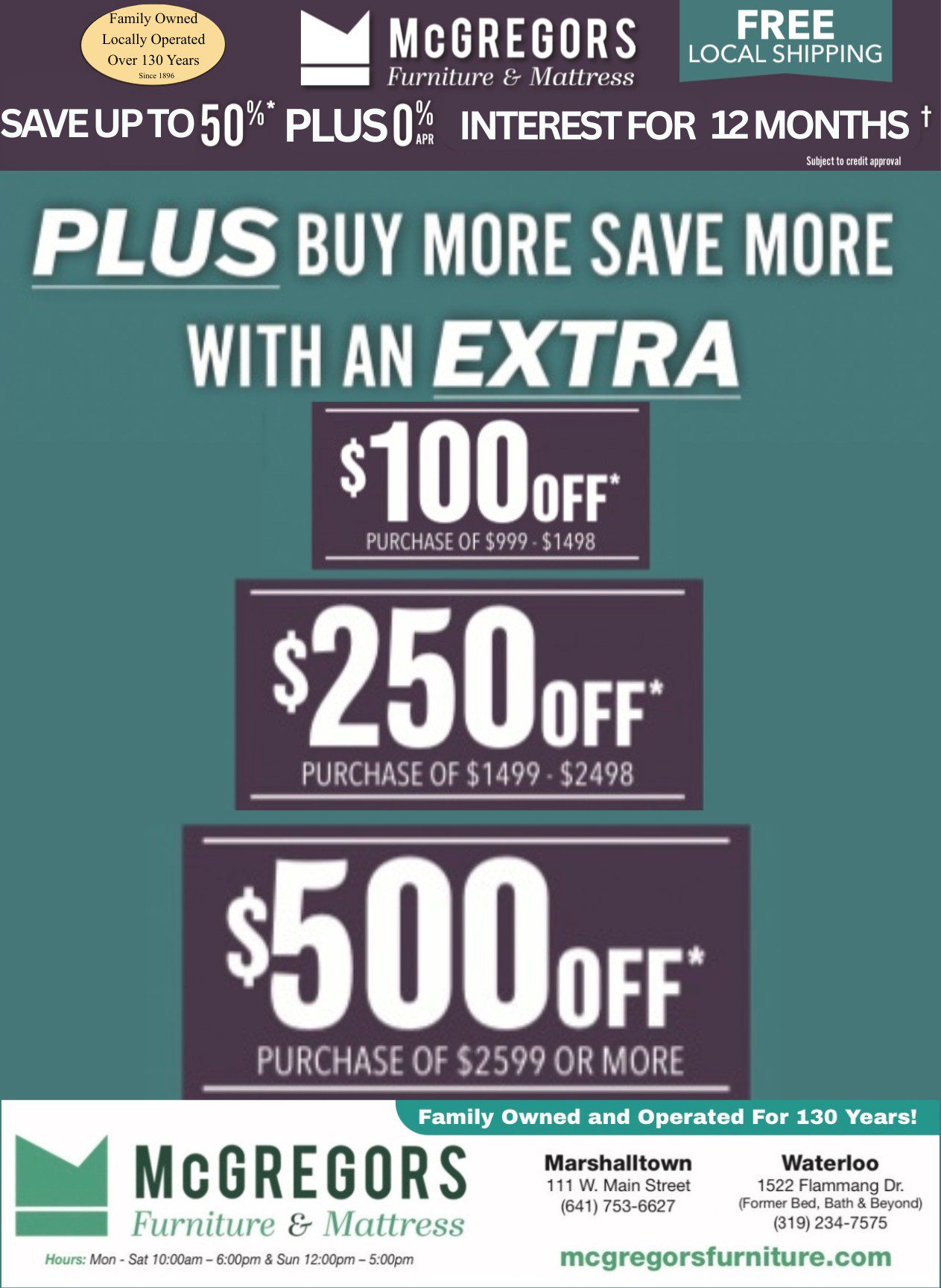 Buy More Save More Sale Flyer