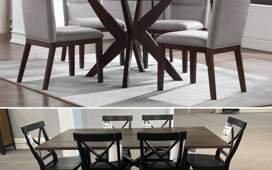 TWO new dining tables in stock!