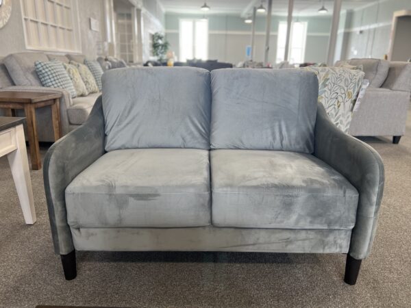 Kassel Gray Stationary Loveseat | McGregors Furniture & Mattress