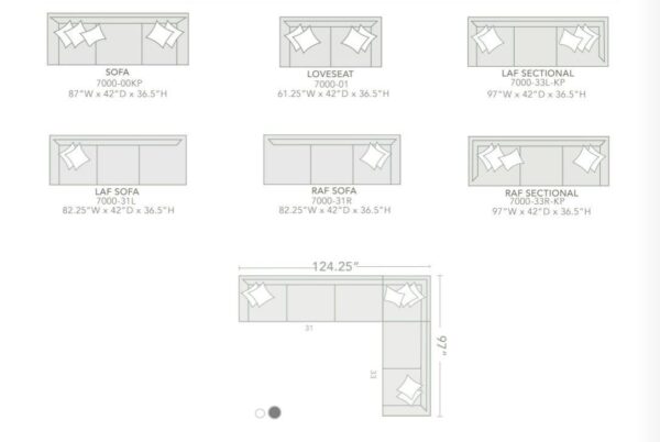 Durango Pewter Stationary Loveseat - Image 2