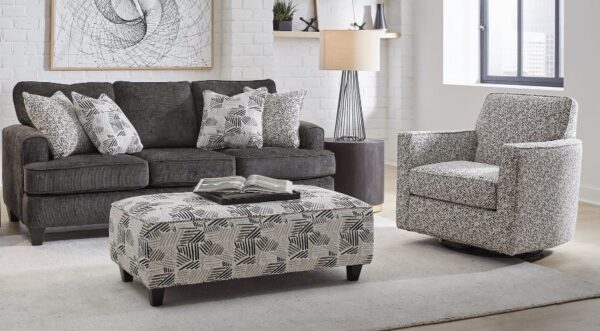 Swivel Glider Slate Accent Chair - Image 2