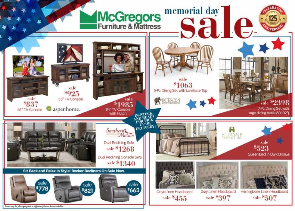 View Our Ad McGregors Furniture & Mattress