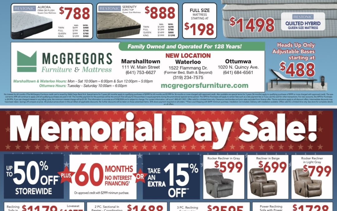 It’s Our Memorial Day Sale!