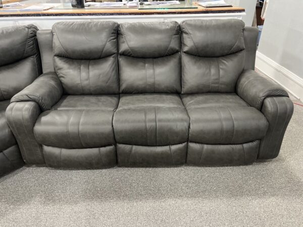 Marvel Power Reclining Sofa W/Power Headrest Gray