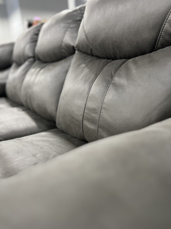 Marvel Power Reclining Sofa W/Power Headrest Gray - Image 3